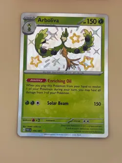 Arboliva 104/091 Shiny Rare Paldean Fates Pokemon NM - Image 1