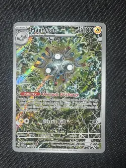 2024 Pokemon MAGNETON #159 Black Star Promo Surging Sparks Holo - Image 1