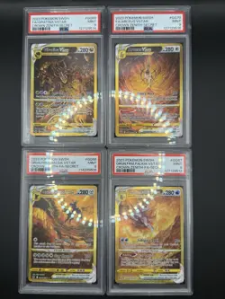 Pokemon Crown Zenith Gold VStar Set of 4 Arceus Giratina Dialga Palkia PSA 9 - Image 1