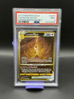 Pokemon Crown Zenith Gold VStar Set of 4 Arceus Giratina Dialga Palkia PSA 9 - Image 5