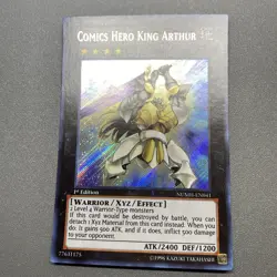 Yu-Gi-Oh! Comics Hero King Arthur Secret Rare 1st Edition NUMH-EN041 LP - Image 1