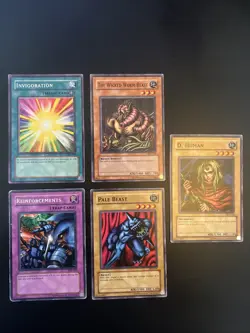 Yu-Gi-Oh Starter Deck Kaiba SDK Card Lot (5) 2002 Vintage Near Mint - Image 1