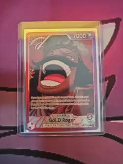 One Piece CCG Gol.D.Roger OP13-003 Leader Alt Art NM English - Image 1