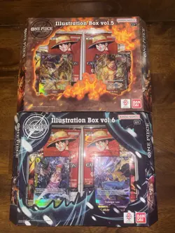 Bandai Namco One Piece Card Game Illustration Box vol.5 & vol.6 Sealed Box - Image 1