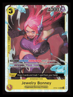 One Piece TCG Jewelry Bonney SR OP08-105 Two Legends English NM FOIL SR - Image 1