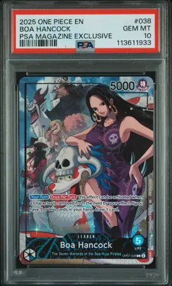 PSA 10 - Boa Hancock OP07-038 - One Piece PSA Magazine Exclusive Promo - Image 1