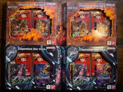 Bandai One Piece Card Game Illustration Box vol.5 & vol.6 Promo Pack 4 Boxes - Image 1