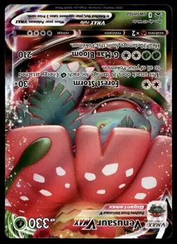 Pokemon TCG SWSH: Sword & Shield Promo Cards #SWSH102 Venusaur VMAX MP - Image 1