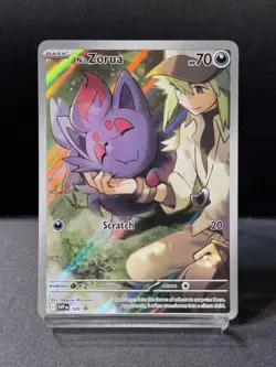 Pokemon N's Zorua 189 Sv: Scarlet & Violet Promo Cards Holo - Image 1
