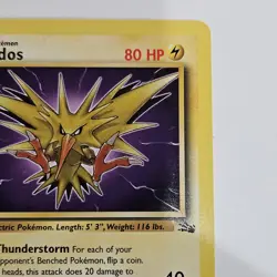Pokemon TCG Zapdos Card 30/62 Fossil Vintage Regular Rare !GREAT SHAPE! - Image 3