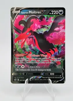 Galarian Moltres V 097/198 Chilling Reign 2021 Pokemon Card - Image 1