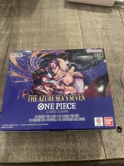 One Piece Card Game - OP14 The Azure Sea's Seven Booster Box UNSEALED IN HAND - Image 1