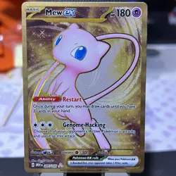 Pokemon TCG Mew EX Metal Gold NM 205/165 Scarlet & Violet 151 Promo Card - Image 1