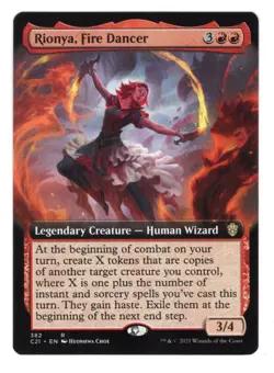 Rionya, Fire Dancer (Extended Art) Commander 2021 Regular NM - Image 1