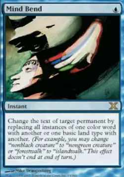 MTG Mind Bend, Tenth Edition, Heavily Played, English - Image 1