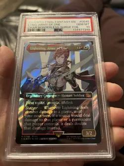 Lightning, Army of One SURGE FOIL 545 PSA 10 GEM MINT (MTG Final Fantasy 2025) - Image 1