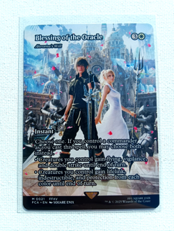 Blessing of the Oracle- Akroma's Will (Showcase) MTG: Final Fantasy Normal NM - Image 2