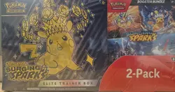 Pokemon TCG Scarlet Violet Surging Sparks Elite Trainer Box Booster Bundle - Image 1
