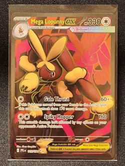 Mega Lopunny EX 115/094 Full Art Phantasmal Flames Pokemon Card (NM) - Image 1