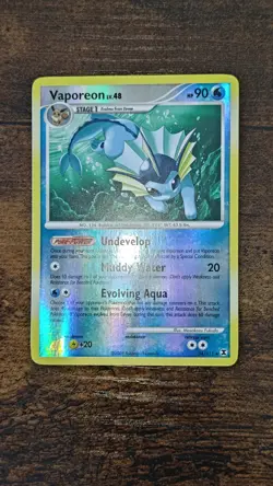 Pokemon TCG Vaporeon Rising Rivals 34 Reverse Holo Rare - Image 4