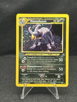 Pokemon Neo Discovery Houndoom TCG 4/75 Holo Rare Swirl 💫 - Image 1
