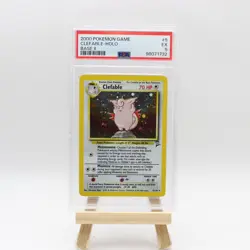 2000 POKEMON BASE SET 2 #5 CLEFABLE-HOLO PSA 5 - Image 1