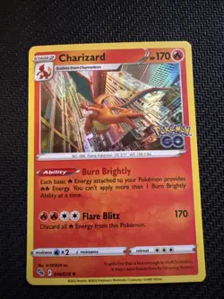 2022 Pokemon TCG Charizard Pokemon GO 010/078 Holo Rare - Image 1