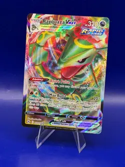 Pokemon TCG Rayquaza VMAX Crown Zenith 102/159 Holo Ultra Rare NM Full Art - Image 1