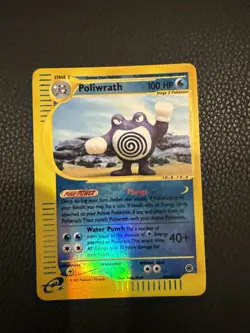 Pokemon TCG Poliwrath 60/165 Expedition Reverse Holo Rare MP - Image 1