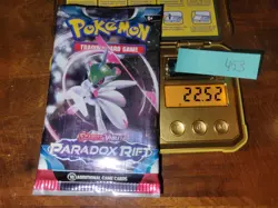 22.52g Paradox Rift Pokemon Booster Pack - Sealed #453 - Image 1