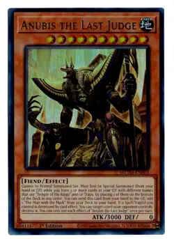 Yu-Gi-Oh! Anubis The Last Judge MZTM-EN003 Ultra Rare - Image 1