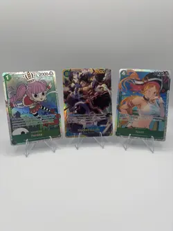 One Piece Card Game Perona, Monkey D. Luffy, Nami Holo Lot - Image 1