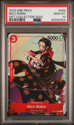 One Piece ST01-008 Nico Robin Gift Collection 2023 Promotion PSA 10 GEM MINT!!! - Image 1