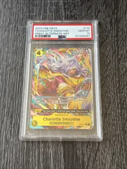 One Piece PRB01 Charlotte Smoothie Alt Art PSA 10 (OP03-110) -The Best- English - Image 1