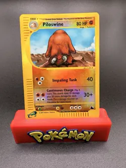 Pokemon TCG English Card eReader Skyridge Piloswine Reverse Holo 43/144 Rare - Image 1