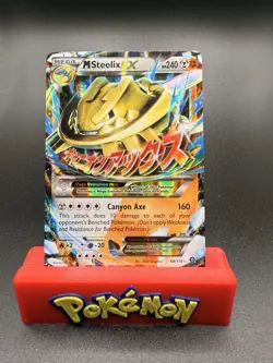 Mega Steelix EX 68/114 Steam Siege Ultra Rare Holo Pokemon Card NM - Image 1
