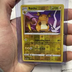 Pokemon Card Raichu 050/195 Silver Tempest Reverse Holo LP+ Pokemon Uncommon TCG - Image 1