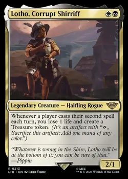 MTG - Lotho Corrupt Shirriff - LOTR - NM - Magic the Gathering - #213 - Image 1