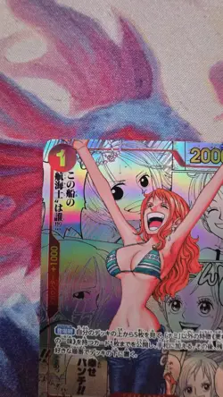 One Piece Card Game Nami OP01-016 Manga Alternative Art Japanese - Image 2