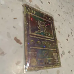 POKEMON CARD ANCIENT MEW HOLO 2000 MOVIE PROMO (CREASED/DAMAGED) - Image 2