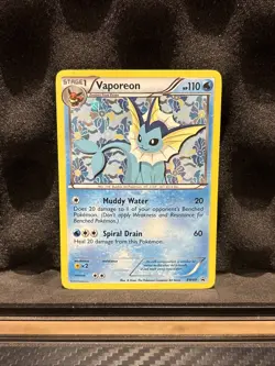Vaporeon BW89 Pokemon TCG Black White Holo Promo Card LP - Image 1