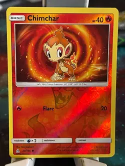 POKEMON CHIMCHAR 20/156 COMMON REVERSE HOLOFOIL ULTRA PRISM NM CARD - Image 1