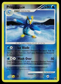 Pokemon Card - Prinplup Majestic Dawn 44/100 Reverse Holo - Image 1