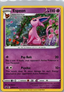 Espeon Promo SWSH: Sword & Shield Promo Cards SWSH174 LP-NM - Image 1