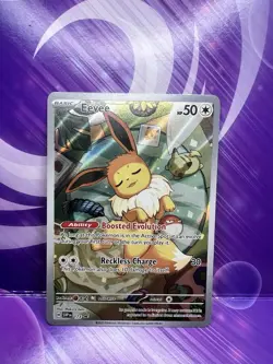 Pokemon TCG Prismatic Evolutions Eevee Card 173 Pokemon Center Black Star Promo - Image 1