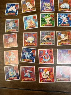 Lot of Pokemon Vintage Japanese Amada Sticker Cards 40sheets - Image 2