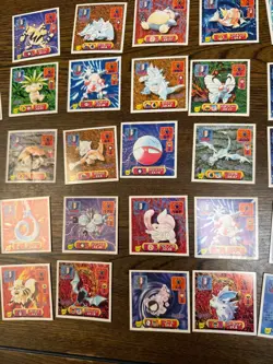 Lot of Pokemon Vintage Japanese Amada Sticker Cards 40sheets - Image 3