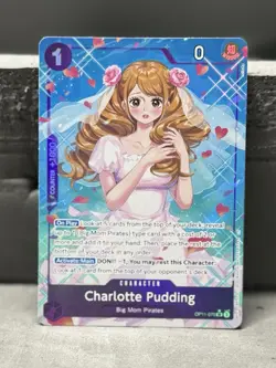 One Piece Card Game Charlotte Pudding OP11-070 Alternate Art Super Rare English - Image 1
