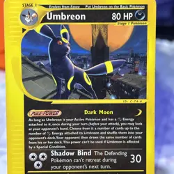 Pokemon TCG 2002 Umbreon Aquapolis 41/147 Non Holo Rare Card regular E-reader - Image 3