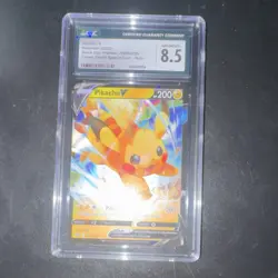 Pokemon Pikachu V SWSH285 Sword & Shield Promo Holo CGC 8.5 Graded TCG Card - Image 1